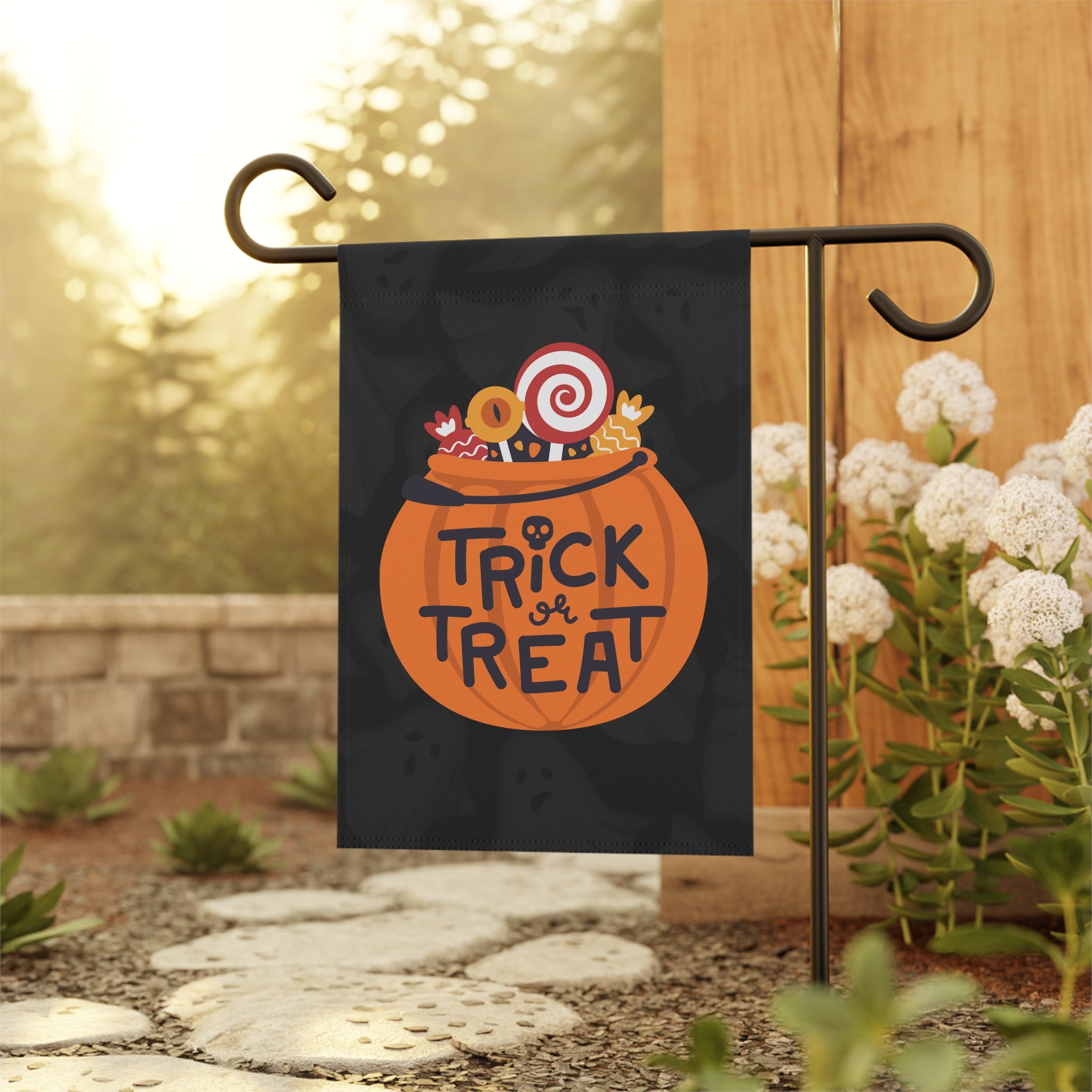 Trick or Treat Cute Grass Banner