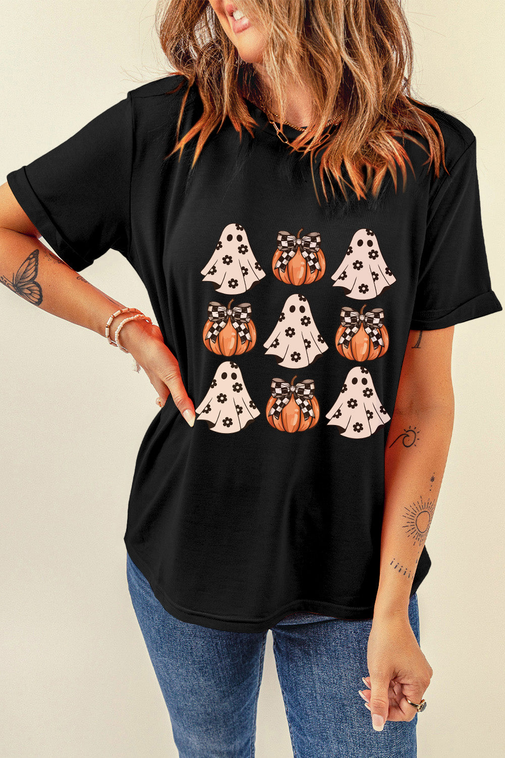 Halloween Ghosts & Pumpkins T-Shirt