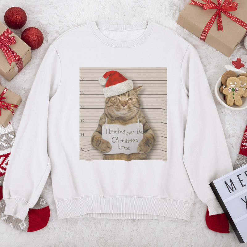 Naughty Cat Christmas Sweater