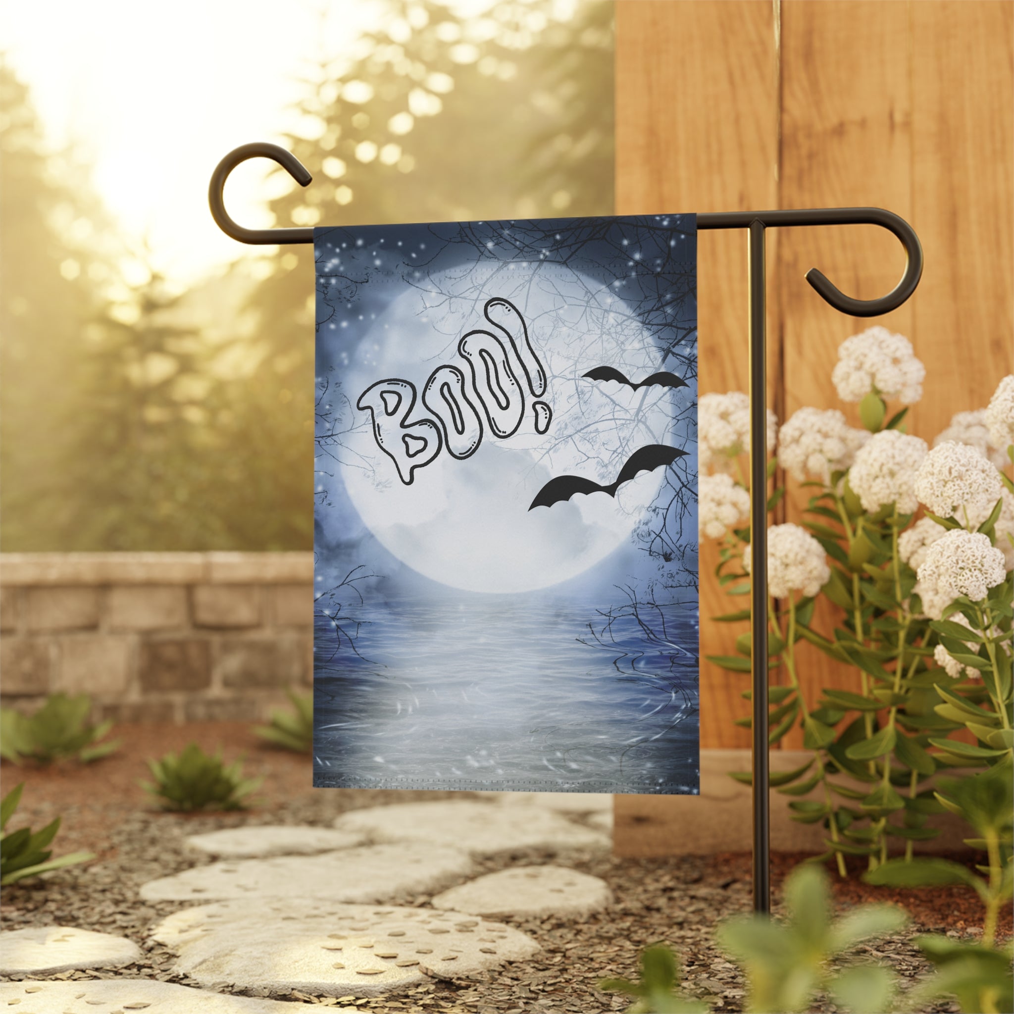 Boo! Halloween Grass Banner