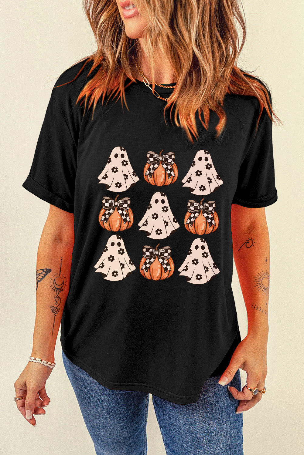 Halloween Ghosts & Pumpkins T-Shirt